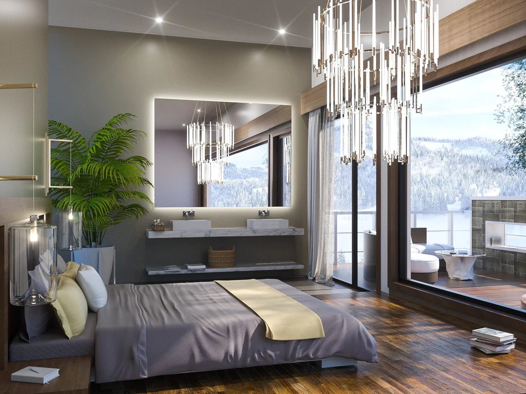 BEAUTIFUL BACKLIT ILLUMINATED MIRROR FOR HOTEL