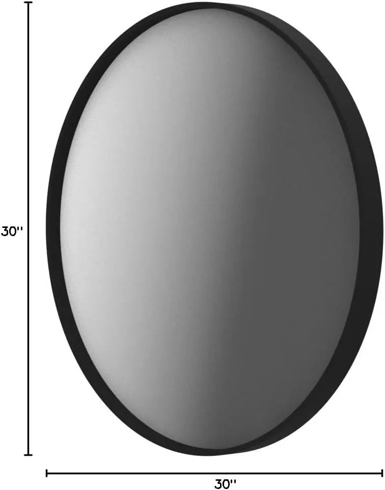 Round Mirror Circle Wall Mirror Non-Rusting Aluminum Alloy Brushed  Metal Frame Round Bathroom Mirror for Modern Minimalist Home Decor