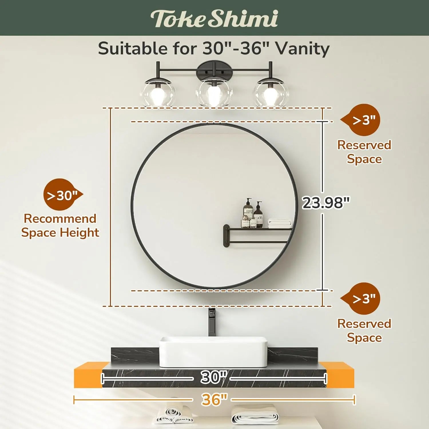 Round Bathroom Medicine Cabinet with Mirror Surface Mount Only Circular Metal Framed Farmhouse Black Medicine Cabinets for Wall Small Circle Mirrored Bath Cabinet with Vanity Mirror