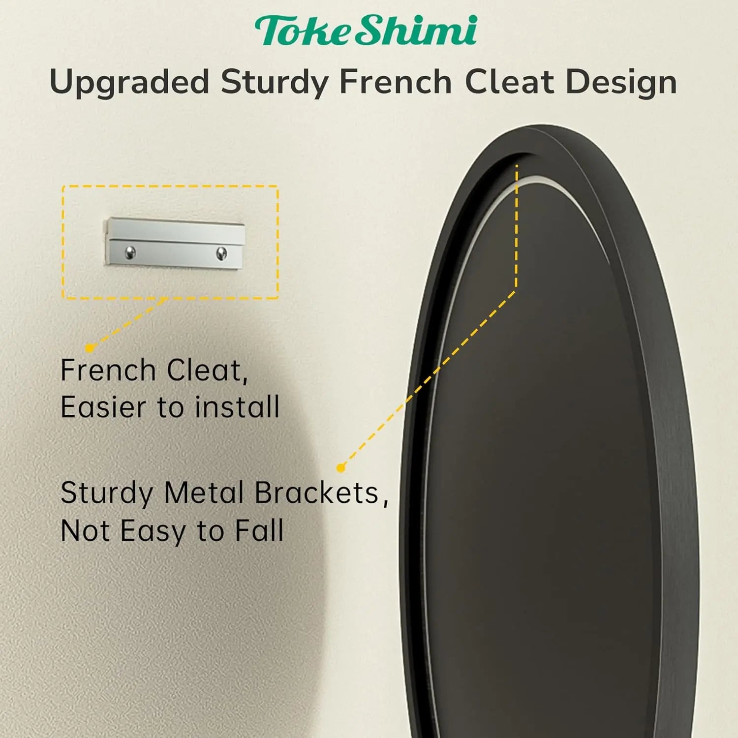 Round Bathroom Vanity Framed Mirror, Modern Circle Wall Mirror Farmhouse Aluminum, Shatterproof Round Bathroom Vanity Mirrored for Restroom, Bedroom, Entryway, Living Room