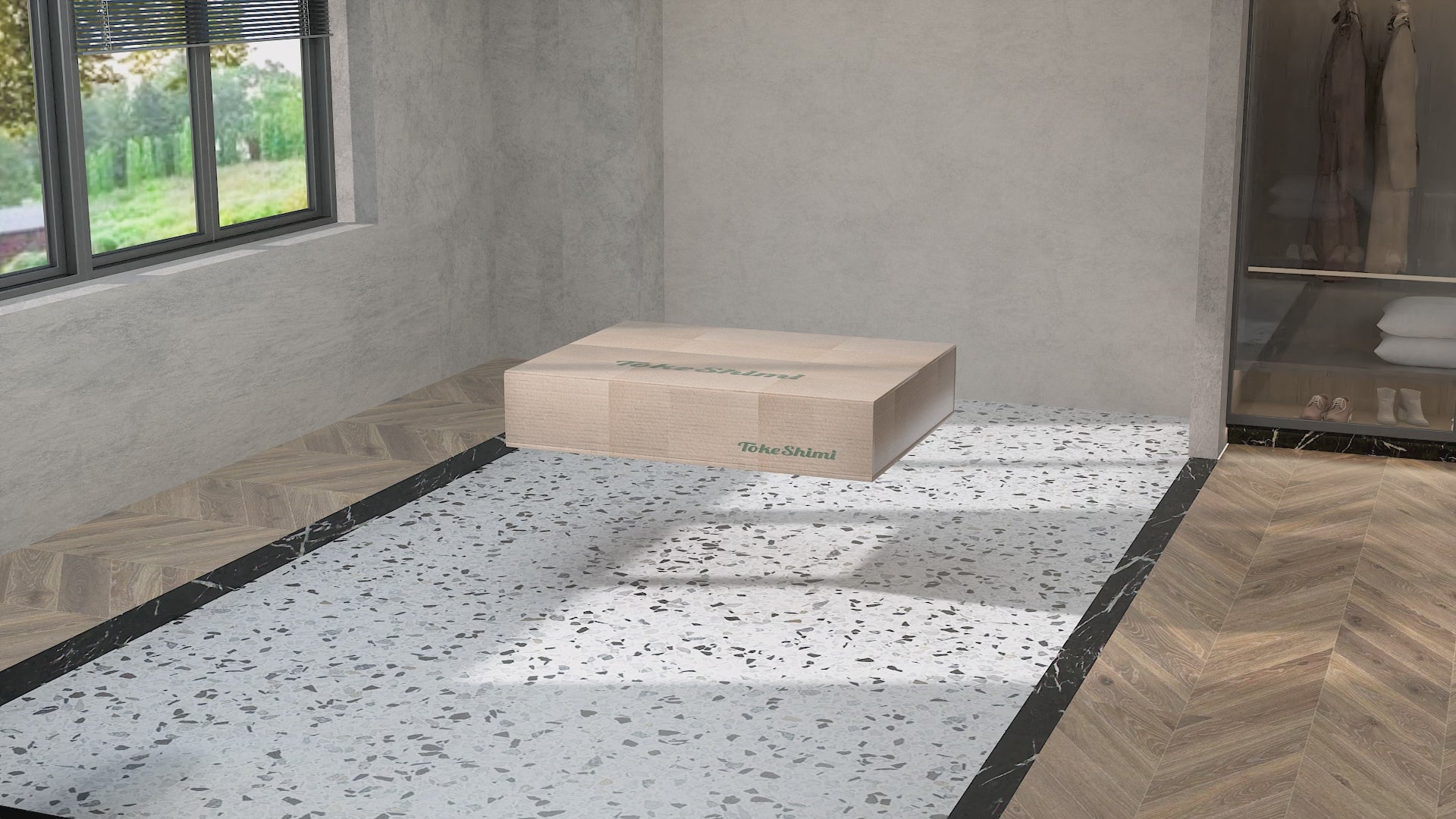 Load video: Wall Mounted Medicine Cabinet with Mirror – Aluminum Alloy Framed Bathroom Storage Cabinet with Beveled Mirrored Door, Modern Design for Vanity, Organized and Space-Saving Solution