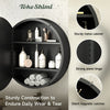 TokeShimi Round Medicine Cabinet with Mirror for Bathroom