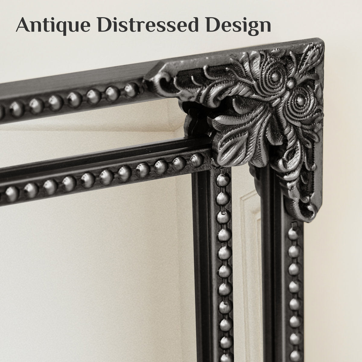 Brunilda Rustic Farmhouse Solid Wood Frame Accent Mirror Decorative Mirror