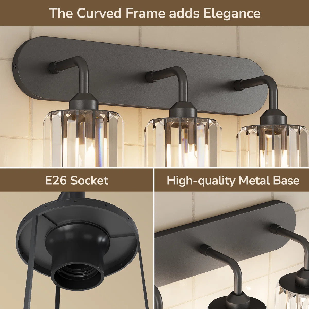 Dimmable Bathroom Vanity Light