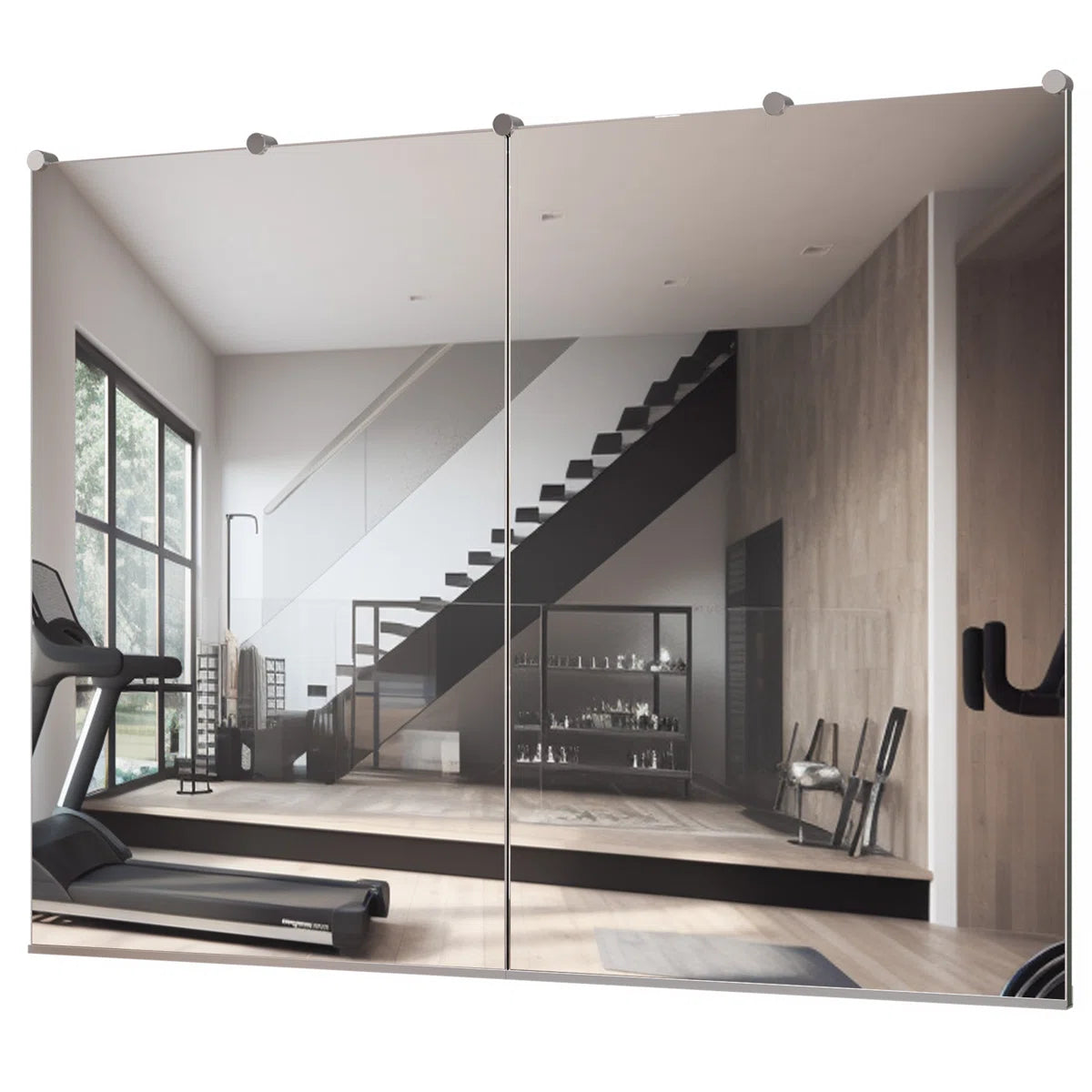 Rectangular Gym Mirror Frameless Wall Mirror