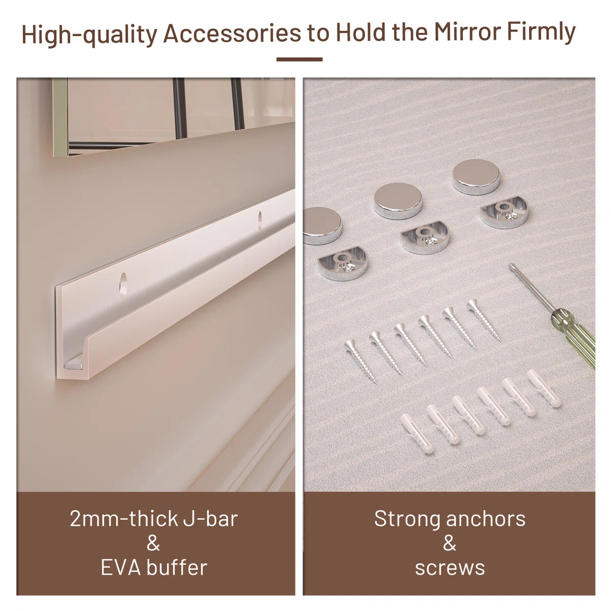 Rectangular Gym Mirror Frameless Wall Mirror