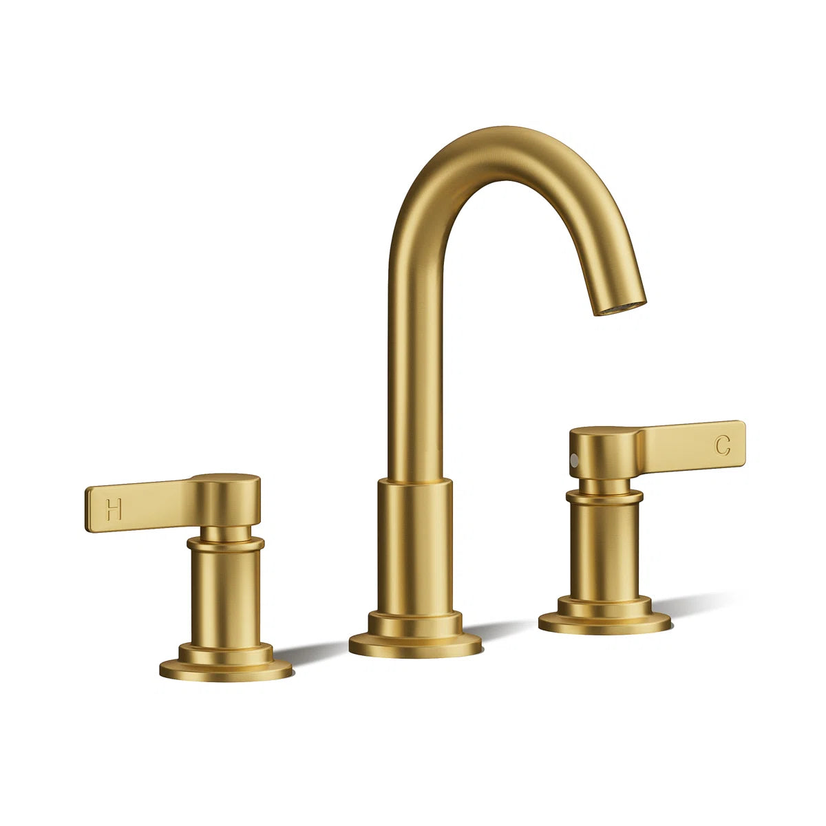 Widespread faucet 3 hole, 2-handle Bathroom sink faucet with Drain