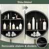 TokeShimi Round Medicine Cabinet with Mirror for Bathroom