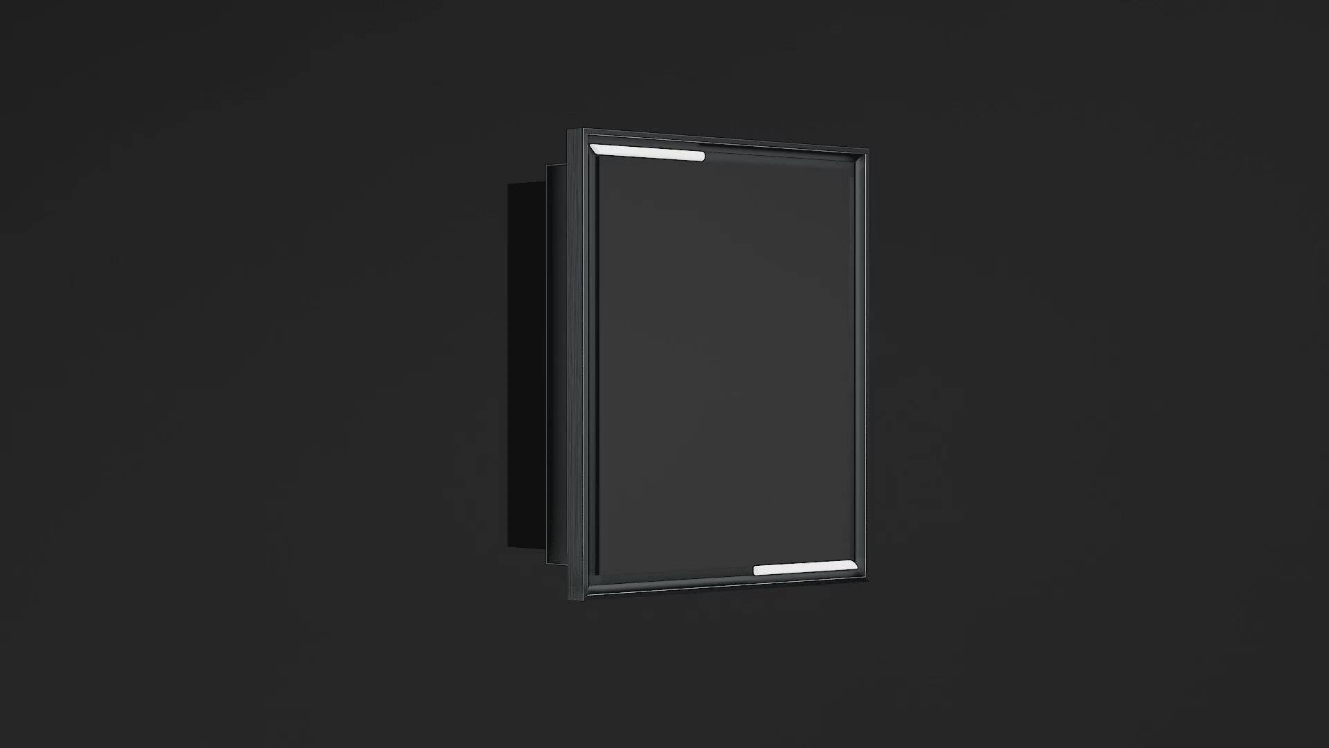 Video laden: Wall Mounted Medicine Cabinet with Mirror – Aluminum Alloy Framed Bathroom Storage Cabinet with Beveled Mirrored Door, Modern Design for Vanity, Organized and Space-Saving Solution