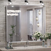 TokeShimi Wall Mirror Black Bathroom Vanity Mirror with Metal Frame Aluminum Alloy Soft Rounded Corner for Modern Farmhouse Wall Decor 1”Deep Set Design (Horizontal/Vertical)