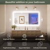 TokeShimi 40 x 24 Inch LED Bathroom Mirror with Lights Backlit Vanity Mirror Anti-Fog Wall Mounted Lighted Bathroom Mirror Dimmable Makeup Mirror with Memory Function(Horizontal&amp;Vertical)